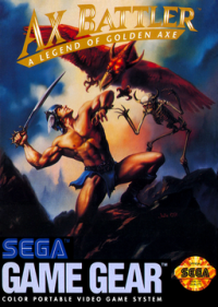 Ax Battler a Legend of Golden Axe Sega Game Gear US box art